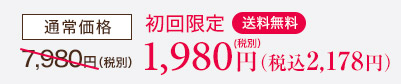初回限定 税別1,980円(税込2,178円)送料無料